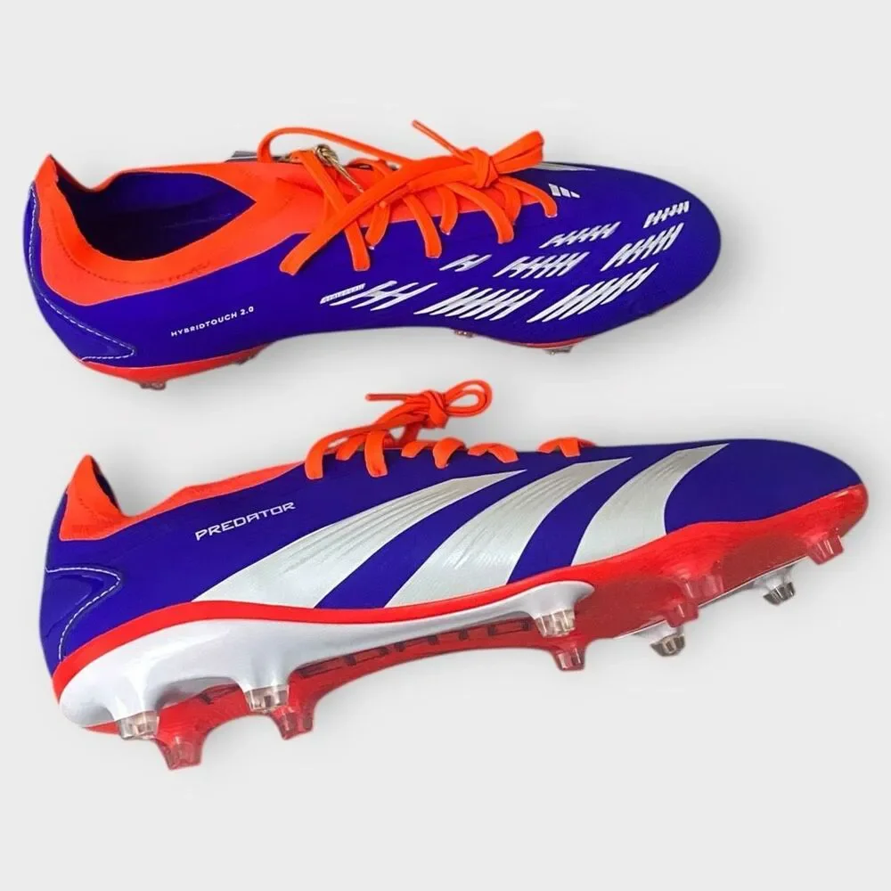 Adidas Predator Pro Elite FG Soccer Cleats Lucid Blue Orange size 10.5 IF6330 - Picture 7 of 12